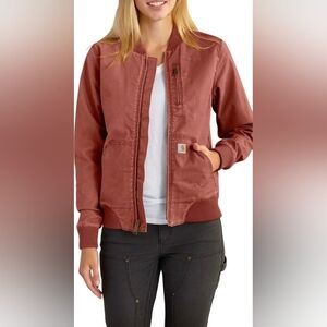Carhartt Women's Rugged Flex Crawford Jacket in a burnt orange